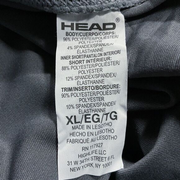 Head Womens Skort size XL new nwt $45 Gray Pull On Shorts Skirt Soft Silky  y326 - Picture 8 of 11